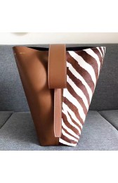 Celine Twisted Cabas in Brown Horsehair 030403 VS02288