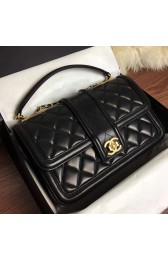 Chanel Quilted Lambskin Flap Bag Black A91365 VS03475