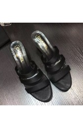 Chanel Silk Slide Black C080202 VS08884