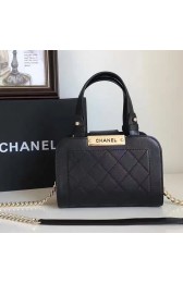 Chanel Small Label Click Shopping Bag Black A93731 VS02581