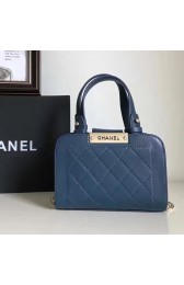 Chanel Small Label Click Shopping Bag Blue A93731 VS04747