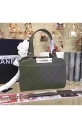 Chanel Small Label Click Shopping Bag Green A93731 VS03641