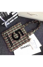 Chanel Tweed and Vinyl Large Shopping Bag A91557 VS08628