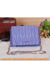Cheap Fake miu miu Matelasse Leather Flap Shoulder Bag BL083 Violet VS07154