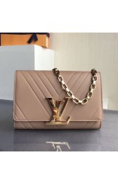 Cheap Louis Vuitton Embossed Calfskin Chain Louise GM Nude M54113 VS02429