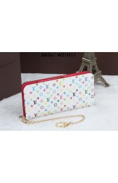 Cheap Replica Louis Vuitton White Monogram Multicolore Insolite Wallet M66567 Rose VS04271