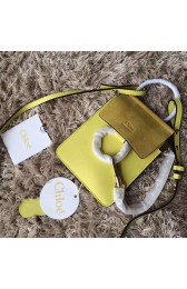 Chloe Faye Mini Suede Leather Crossbody Bag Yellow 3S1229 VS01014