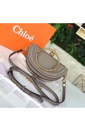 Chloe Nile Small Bracelet Minaudiere Bag Grey 230605 VS06248