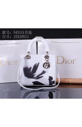 Christian Dior Lily Flower Lady Dior Bag D5432 White VS03064