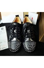 Christian Louboutin Louis Junior Spikes Men's Flat Silver CL1220 VS06178