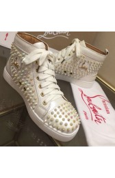 Christian Louboutin Louis Spikes Flat Off-white CL1240 VS00322