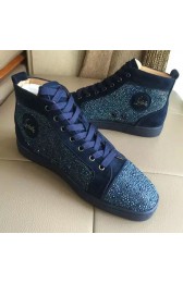 Christian Louboutin Louis Strass Flat Blue CL1250 VS06011