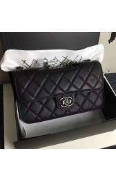 Copy Best Chanel Black Quilted Deerskin Perfect Edge Bag A14041 VS02205