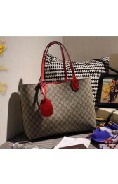 Copy Best Gucci Reversible GG Leather Tote Bags 368568 Red VS04924