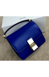 Copy Celine Classic Box mini Flap Bag Smooth Leather C11041 Royal VS02828