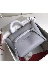Copy Celine Drummed Calfskin Belt Bag Light Blue C010703 VS06606