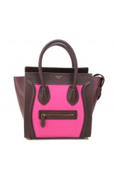 Copy Celine Luggage Micro Bag Original Leather CL88023 Rosy&Wine VS08276