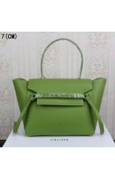 Copy Celine mini Belt Bag Original Leather C33681 Green VS05565