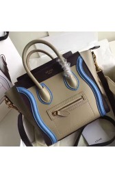Copy Celine Nano Luggage Apricot Original Leather CL112510 VS07109