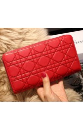 Copy Dior Escapade Wallet in Sheepskin Leahter D1873 Red VS02048
