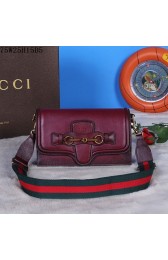 Copy Fashion Gucci Lady Web Leather Convertible Wallet 382275 Burgundy VS01384