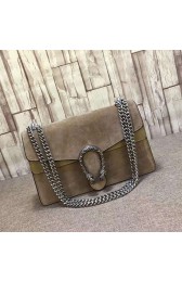 Copy Gucci Dionysus Suede Shoulder Bag Grey 400249 VS07004