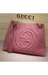 Copy Gucci Soho Leather Shoulder Bag Light Pink 308982 VS04154