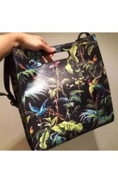 Copy Gucci Tropical Print Leather Tote Bag 414476 VS05822