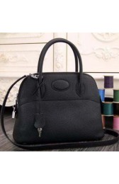 Copy Hermes Bolide 31CM Original Leather Tote Bag Black VS05232