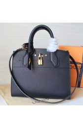 Copy Louis Vuitton Calfskin City Steamer PM Noir M51304 VS00443
