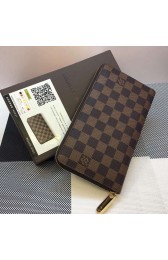 Copy Louis Vuitton Damier Ebene Canvas Zippy Organiser M60002 VS07821