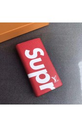 Copy Louis Vuitton Epi Leather Supreme X Brazza Wallet Red M60622 VS03636