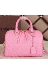 Copy Louis Vuitton Monogram Empreinte Speedy Top Handle Bags M40762 Pink VS09213