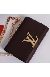 Copy Louis Vuitton Smooth Calfskin Chain Louise GM Amarante M94647 VS06072