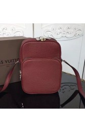 Copy Louis Vuitton Taurillon Leather Amazone 22 Bag Burgundy M54302 VS02084