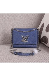 Copy Louis Vuitton Wave Epi Leather Twist MM M50380 Denim VS02518