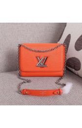 Copy Louis Vuitton Wave Epi Leather Twist MM M50380 Orange VS06081