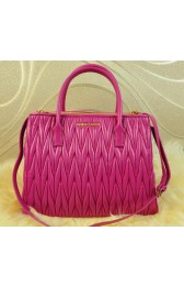 Copy miu miu Matelasse Leather Three Pocket Bags RN0941 Rose VS03242