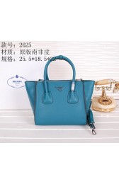 Copy Prada Original Leather Tote Bags BN2625 Light Blue VS04454