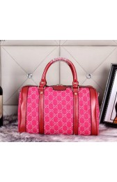 Copy Top Gucci 247205 Vintage Web Denim Canvas Boston Bags Rose VS00900