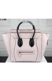 Designer Celine Luggage Mini Bag Smooth Leather Ci3308 Light Pink VS01021