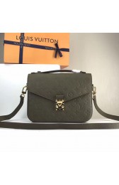Designer Louis Vuitton Monogram Empreinte Pochette Metis Green M44071 VS09030