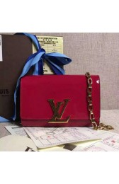 Designer Louis Vuitton Patent Calfskin Chain Louise MM M94268 Rose VS05873