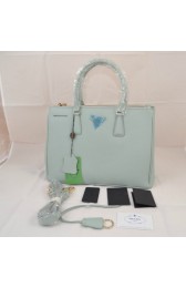 Designer Prada Mingdu 2274 Saffiano Leather Handbag in Light Blue VS03939