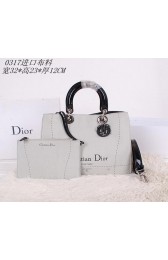 Dior Cruise 2015 Show Original Canvas Tote Bag CD0317 Grey VS09277