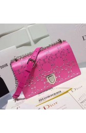 Dior Diorama Studded Bag Rose Cafskin 311020 VS02767