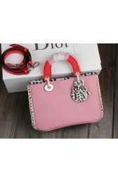 Dior mini Diorissimo Bag Snake Leather D99013 Pink VS06986