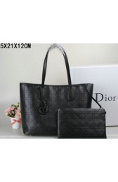 Dior Panarea Bag Rosato Canvas D99016 Black VS09582