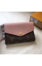 Fake 1:1 Louis Vuitton Pallas Compact Wallet Rose Ballerine M64072 VS08931