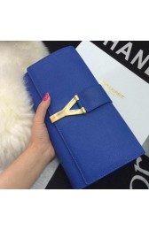 Fake 1:1 YSL Chyc Travel Case Original Leather 302101 Blue VS08414